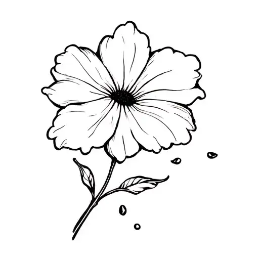 A Droopy Sad Flower With Petals Falling