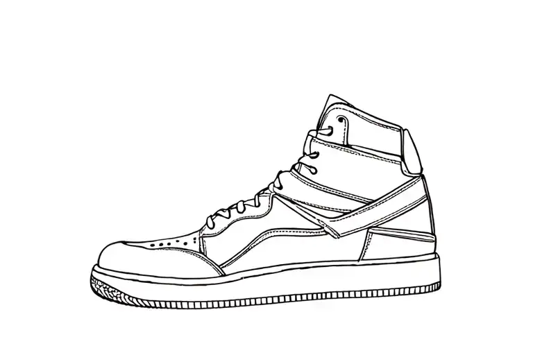 City Shoe Drawing
