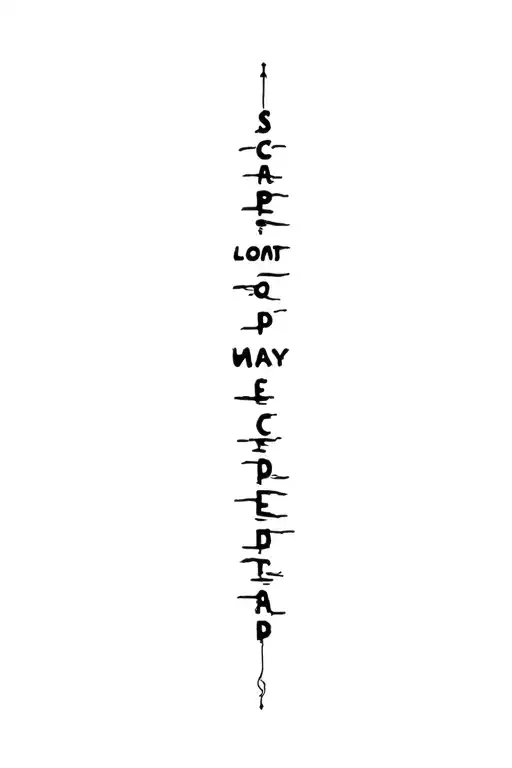 Coldplay Written Vertically