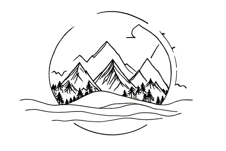 Feeling At Peace In The Mountains Inside