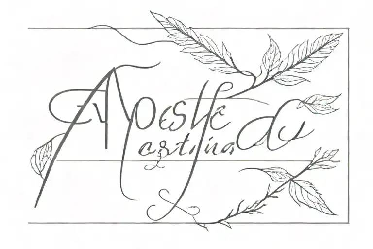 Aesthetic Name Written