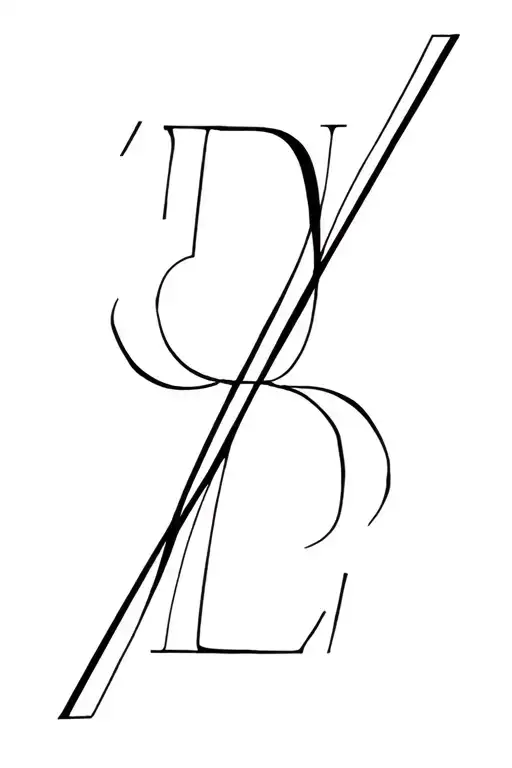 2 Interlocking Capital D Monogram