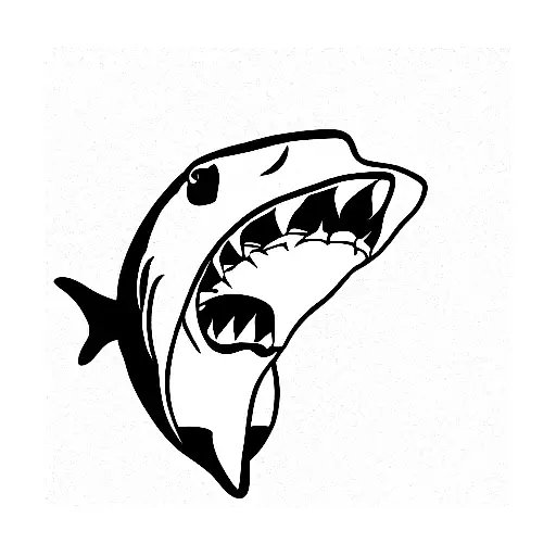 Shark Open Mouth Profile