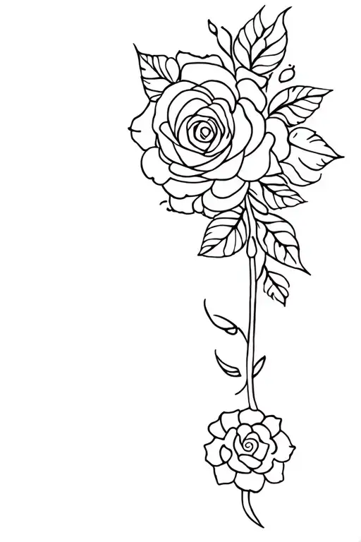 Mandala And Some Roses