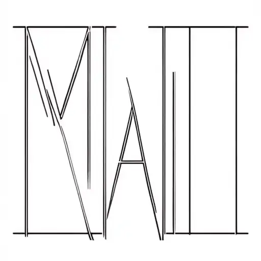 Stacked Letters M A L L I