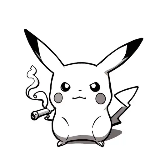 Pikachu Smoking Joint