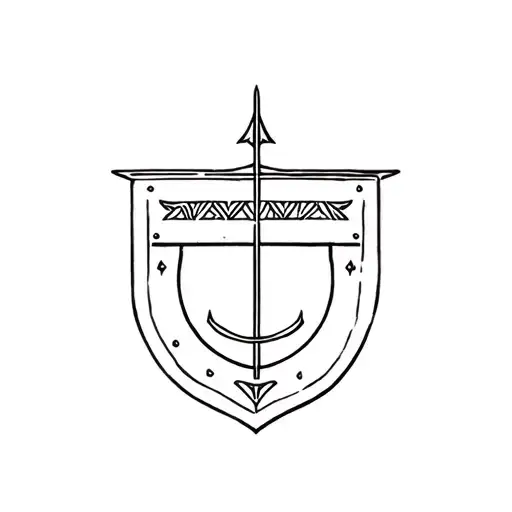 Viking Shield Outside Of Boat Sailing