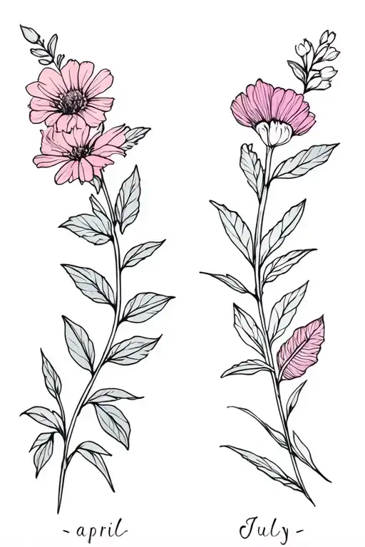 April And July Birth Flower