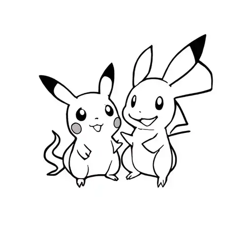 Pikachu And Charmander