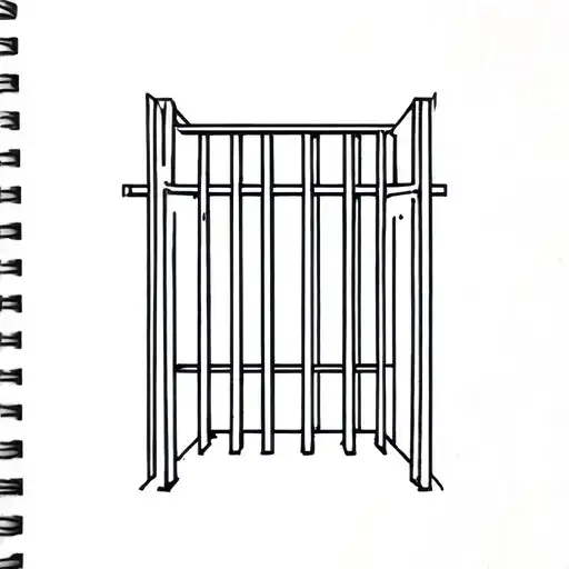 Jail Cell With Bars