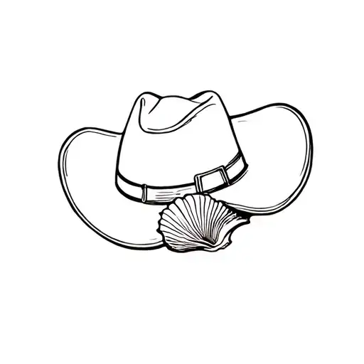 Cowboy Hat And Sea Shell