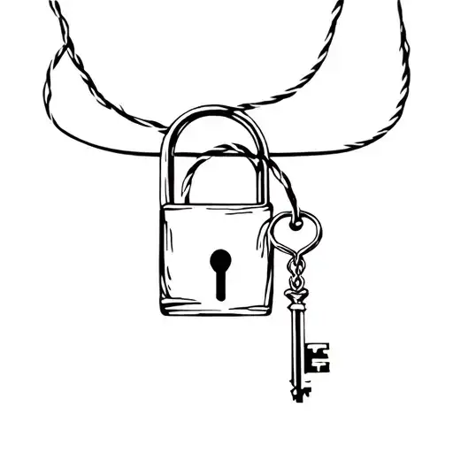 Lock With Key On String