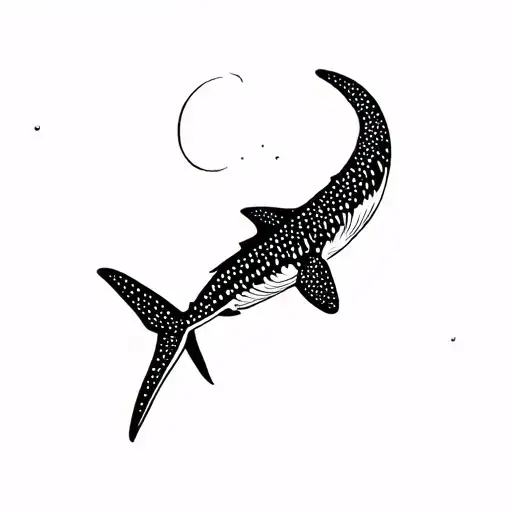Whale Shark That Looks Like A Semi Colon