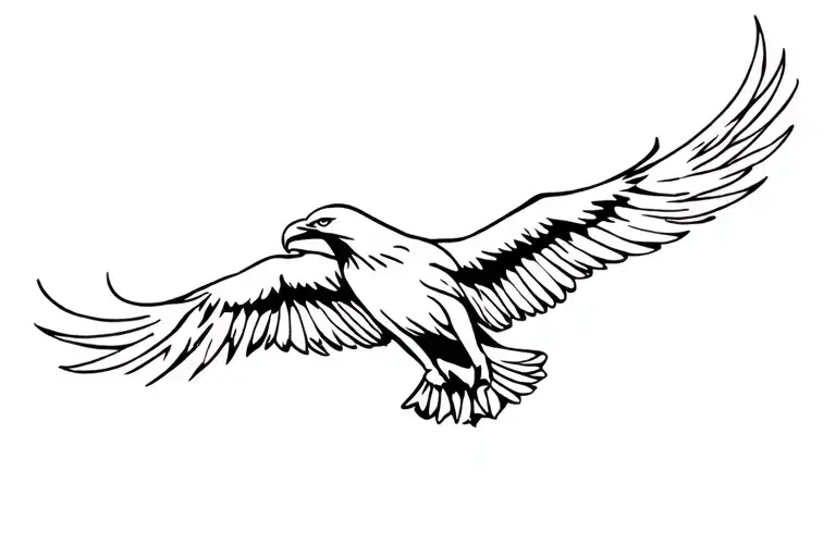 Tribal Band Eagle Flying