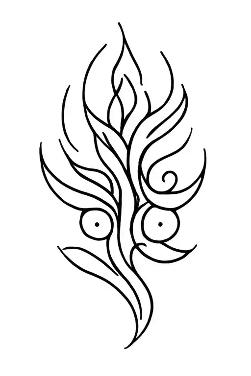 Hawaiian Tribal Forearm Simple Tattoo Design