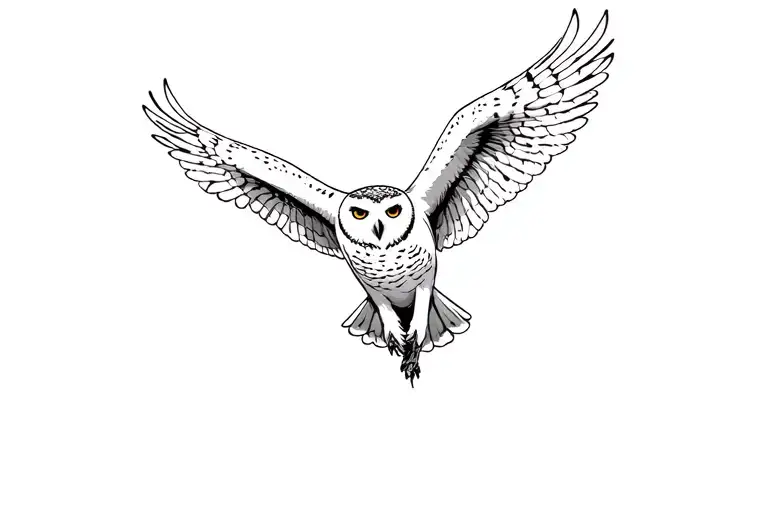 Snowy Owl Flying