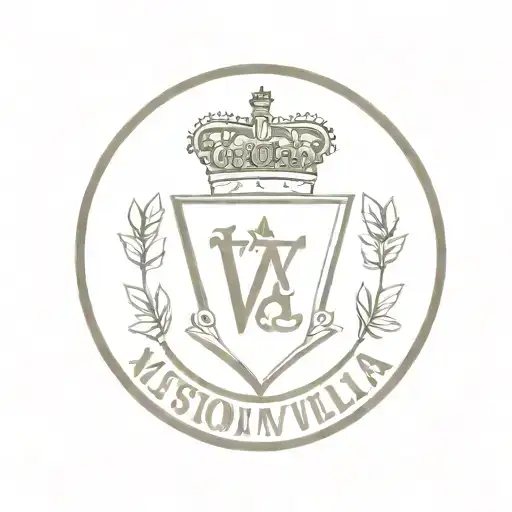 A Minimalist Design Of The Aston Villa Logo Incorporating Elements Of Villa Park