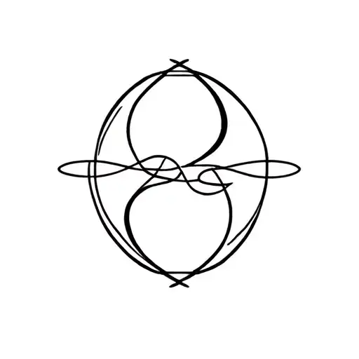 Gemini And Libra Symbol Intertwined