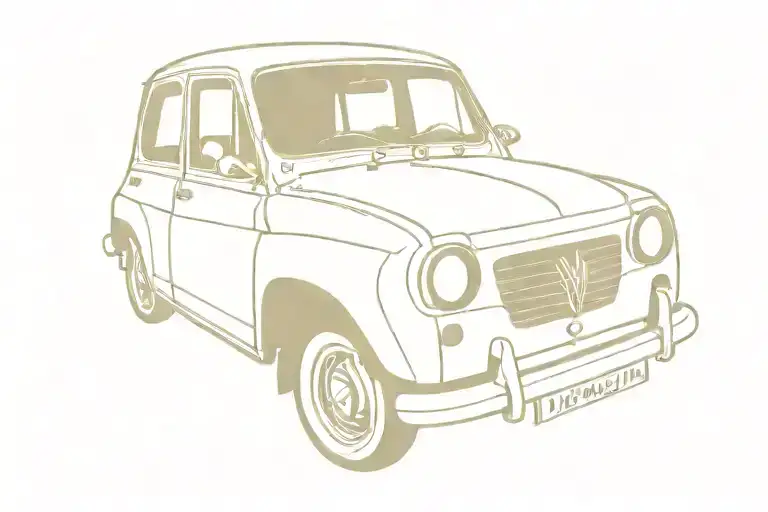 Renault 4 Front Sylvia By Focus Music Notes