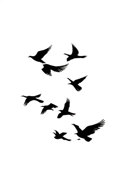 Birds Flying