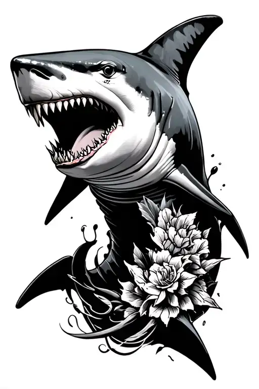 Great White Shark Design Incorporating Elements