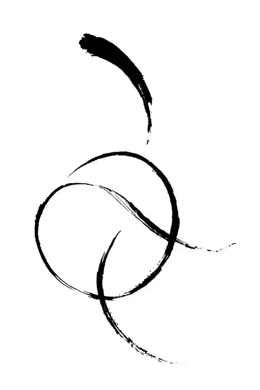 Enso Brush Stroke Lines