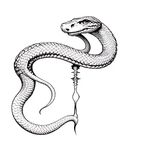 The Head Of The Snake That Pierces The Stove On The Right Chest Of The Guy