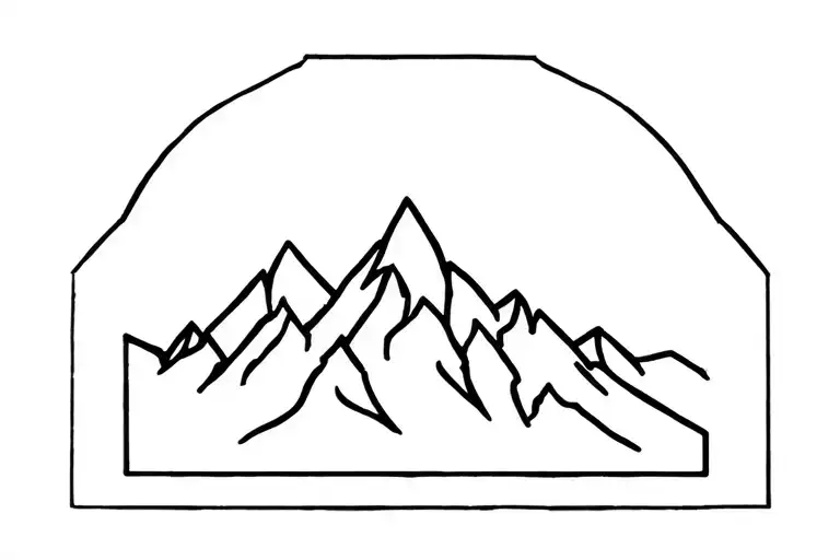 Mountain Peak Surrounded