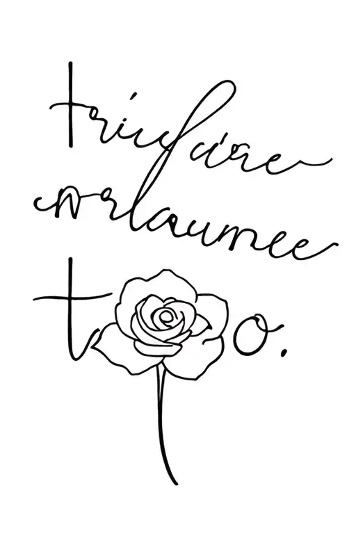 Phrase In Roman Rose