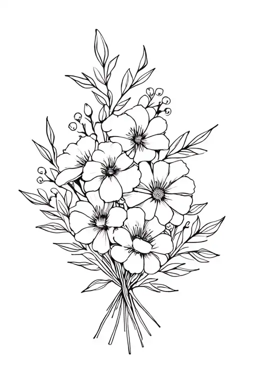 Birth Flower Bouquet February March August November December