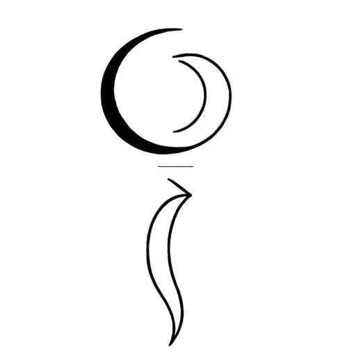 Fleche And Crescent Moon And A