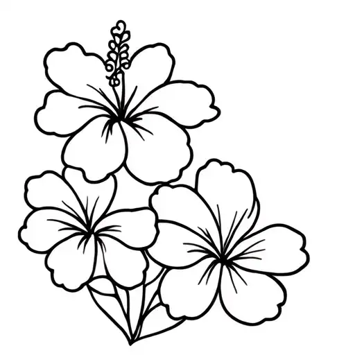 Hibiscus And Plumeria Flowers