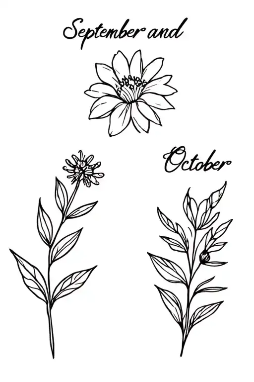 September And October Birth Flower