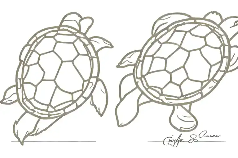 Coffee Bean As Turtle Shell