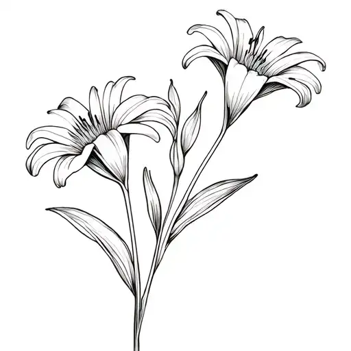 Lily And Daisy Flower