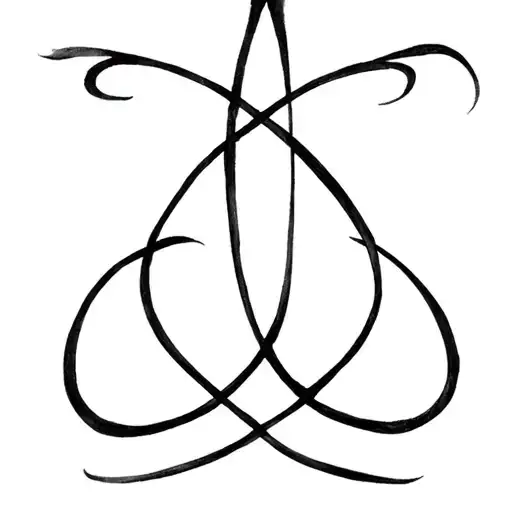 A S K Blended Together As A Symbol Intertwined