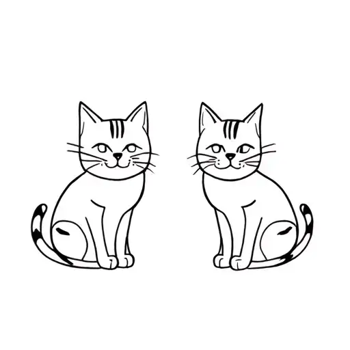 2 Tabby Cats