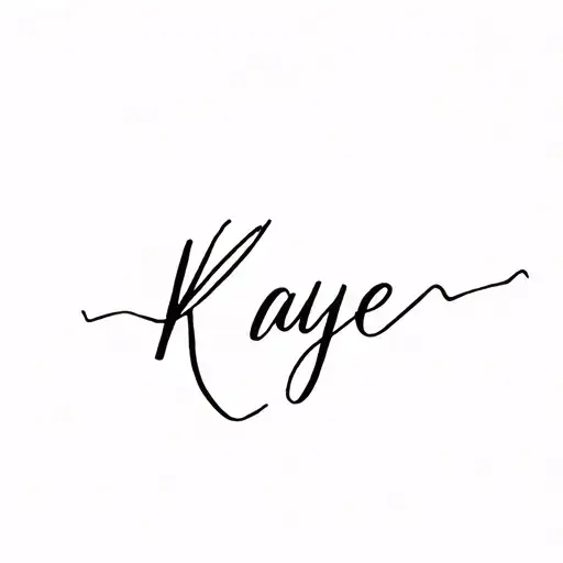 Letters That Say Kaye