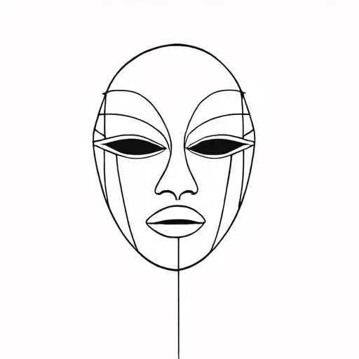 Volto Mask Minimal Lines