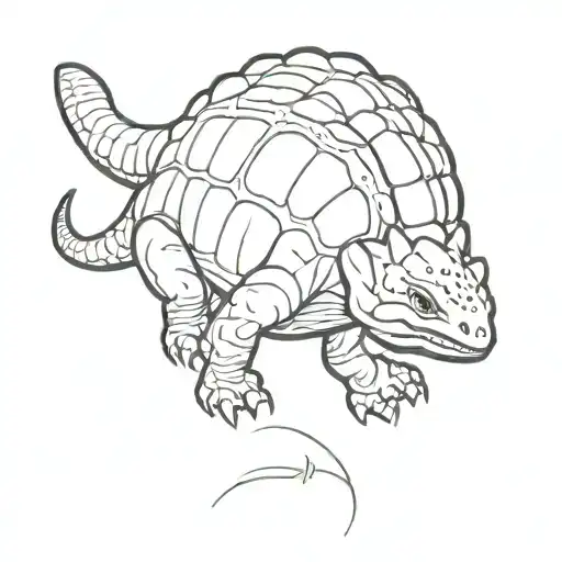 Boy Riding Ankylosaurus