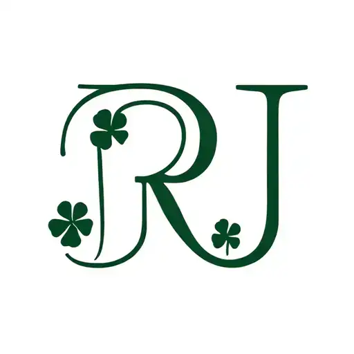 Irish Symbol Incorporated With Two Letter Rs And One J
