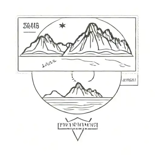 Mountain Range Of Vancouver Postal Stamp