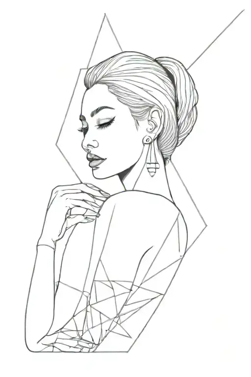 Female Abst Ract And Geometric