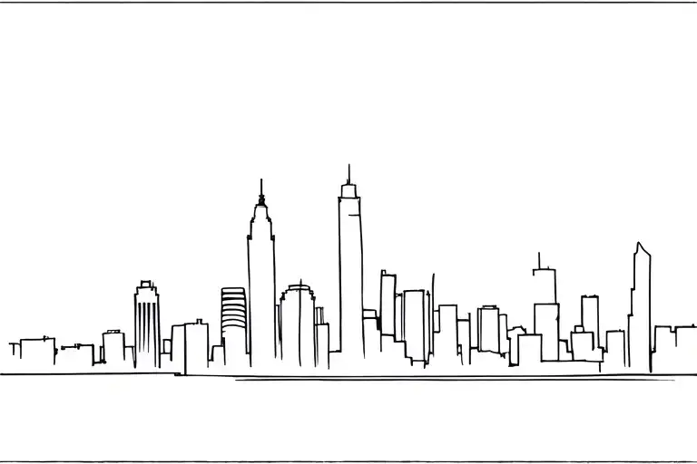 Buenos Aires Skyline Silhouette