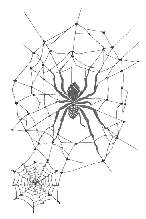 Spider Weaves Web From Spaghetti