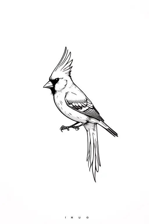 Small Cardinal Flying