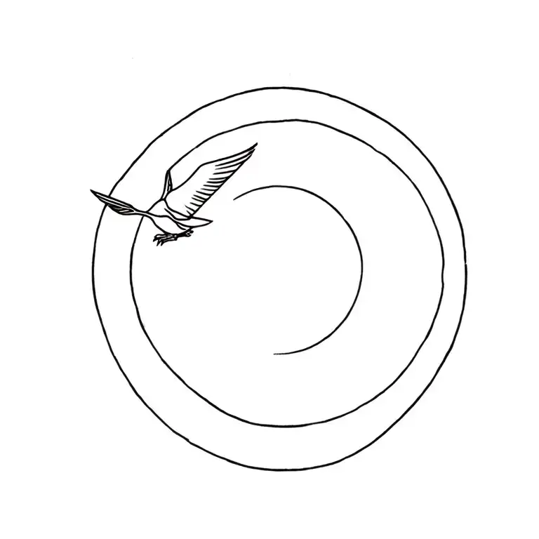 Small Cardinal Flying Towards The Sun