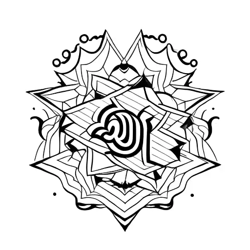 Dainty Star With Word 'Aji'