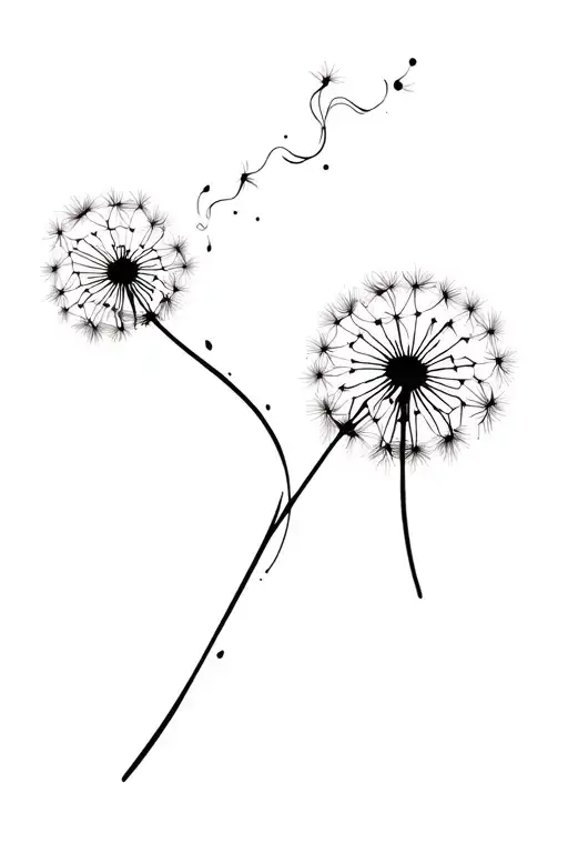 Dandelion Blowing
