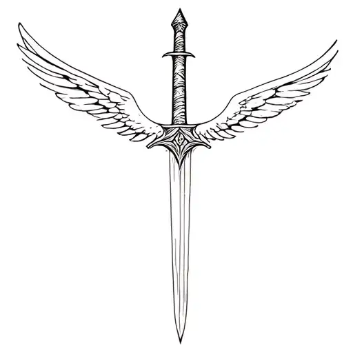 Angelic Medieval Sword